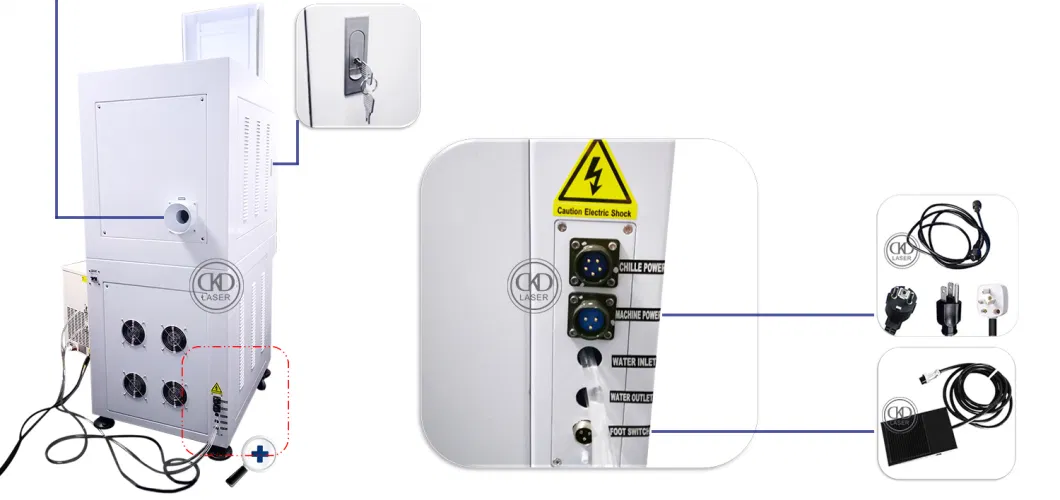 UV Laser Marking Machine for Glass Silicon Chip PVC Wires