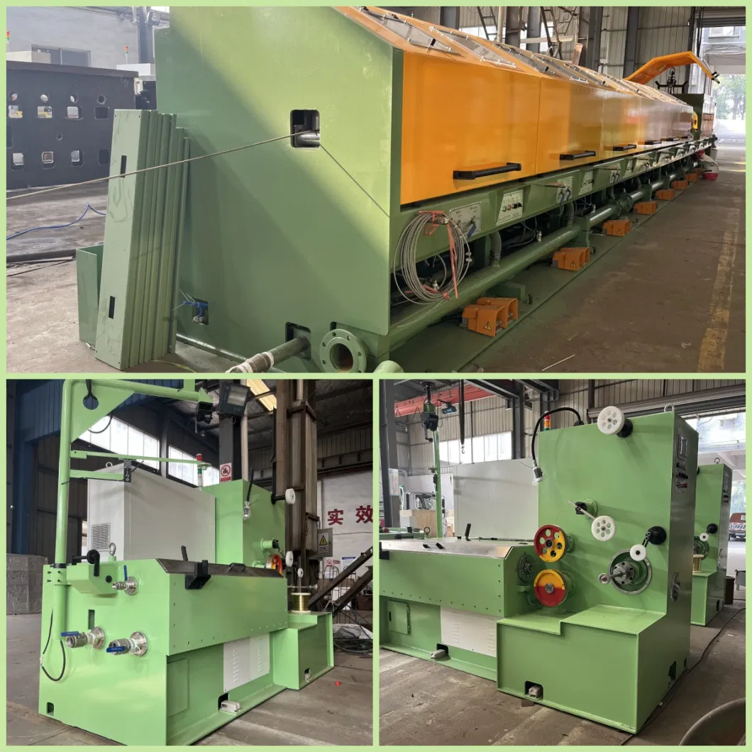 Titanium Alloy Straight Line Wire Drawing Machine with Rolling Cassette Box Annealing Wire Drawing Machinery Dry Type Welding Wire Production Drawing Machine