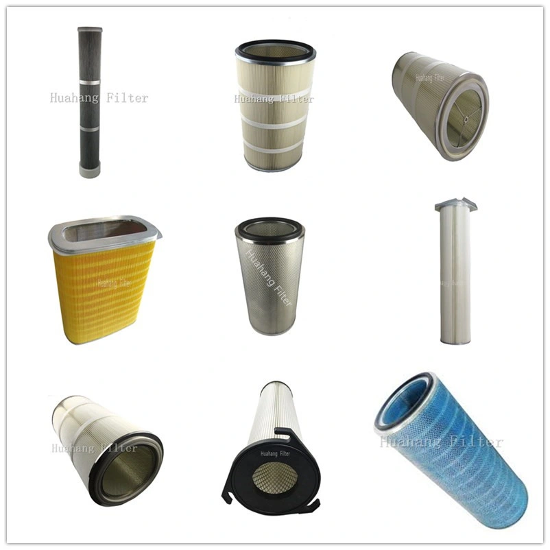 Customized cylinder metal wire mesh dust collector air filter cartridge for shot blasting machine