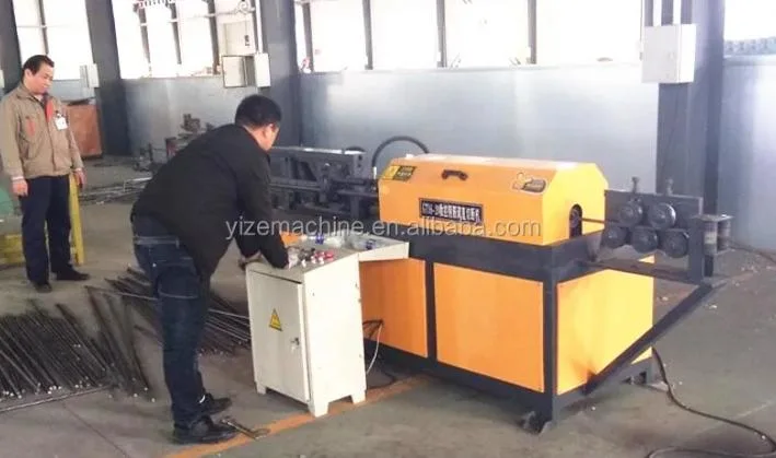 Reinforcing Scrap Rebar Straightening Cutting Machine Round Coiled Rebar Cutter Machine