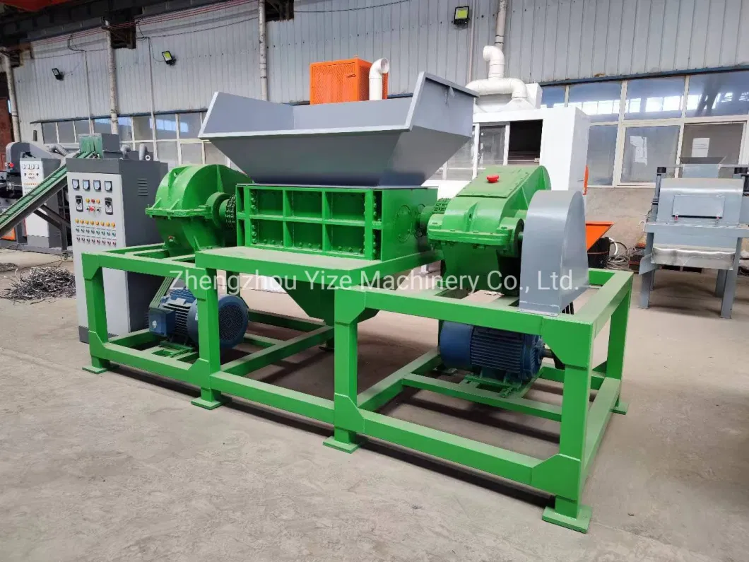Scrap Waste Car Tyre Aluminum Cable Shredding Machine Rubber Tire Waste Plastic Bottle Metal Steel Fabric Garbage Shredder and Crusher Machine
