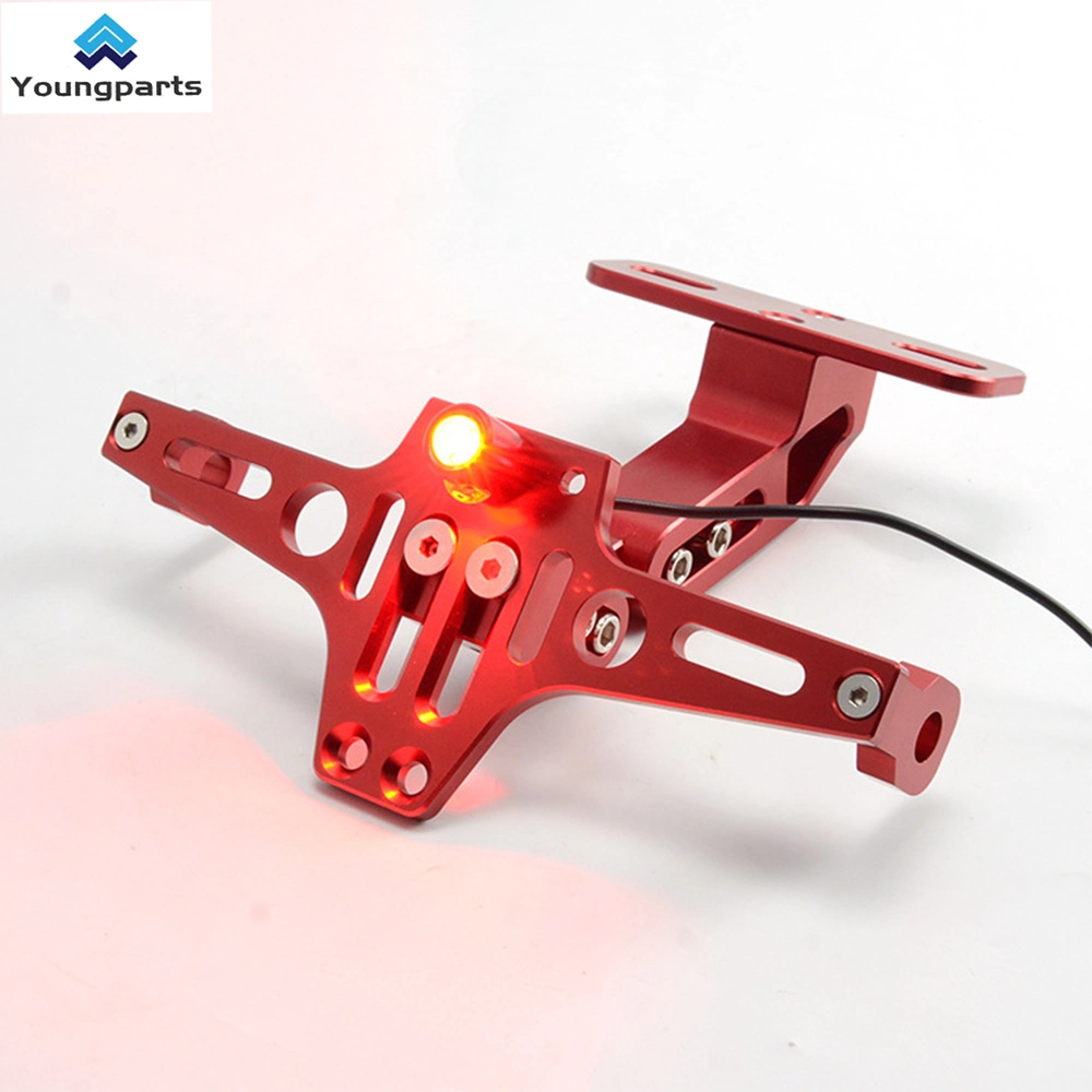 Hot Sale Dovetail Motorcycle License Plate Frame Aluminum Alloy Motorcycle Accessories