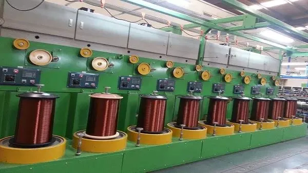 Shanghai Swan Vertical Round Wire Enamelling Machine with Inline Drawing Unit