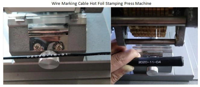 Wire Marking Cable Hot Foil Stamping Press Machine