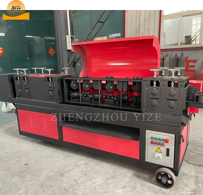 Reinforcing Scrap Rebar Straightening Cutting Machine Round Coiled Rebar Cutter Machine