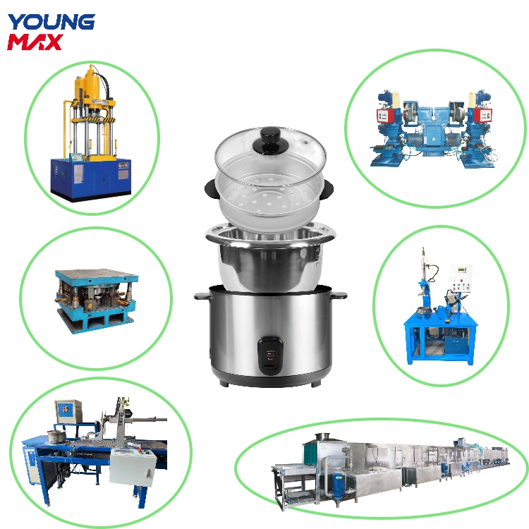 Youngmax Aluminum Frying Pan Cookware Deep Drawing Forming Hydraulic Press Machine