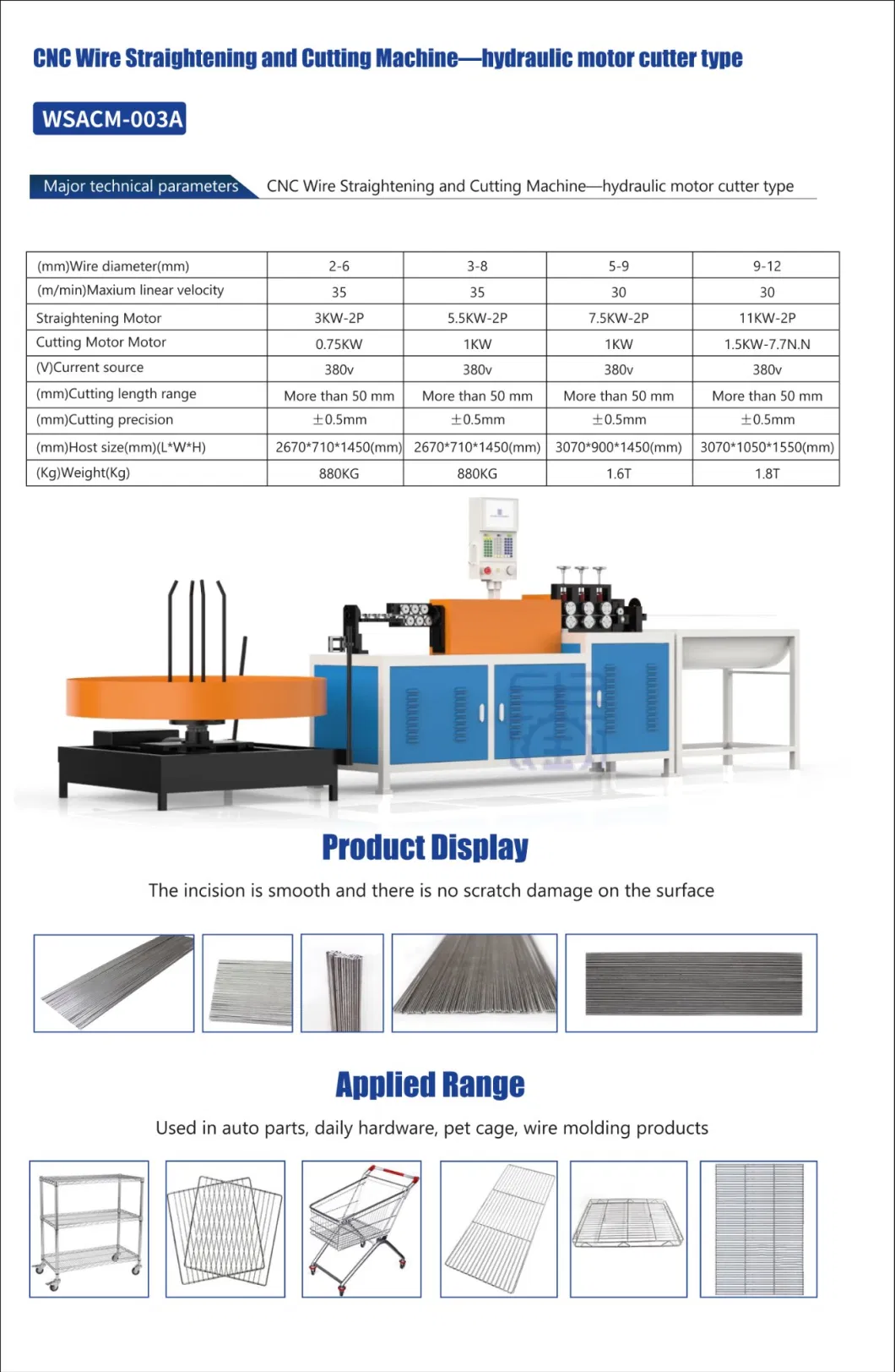 Fast Speed Steel Bar Metal Wire Straightening Machinery