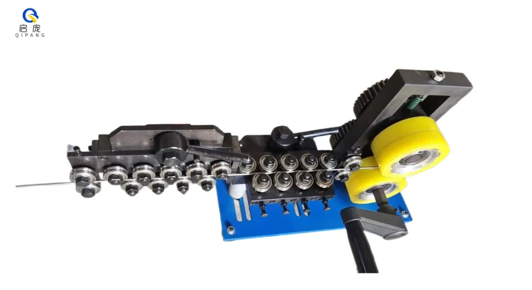 a Hand Traction Od42 18rollers Wire Straightener Machine Feeder Wire Straightener Machine