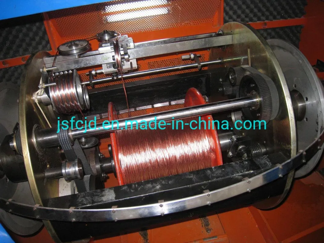 0.04-1.72mm Bare Copper Conductor Cable Wire Twisting Twister Bunchers Bunching Winding Machine