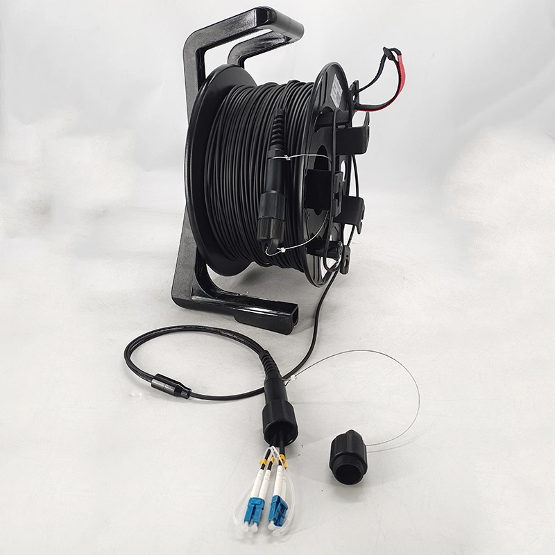 Plastic Cable Reel of Portable Mobile for Tactical Armored Fiber Optical Cable