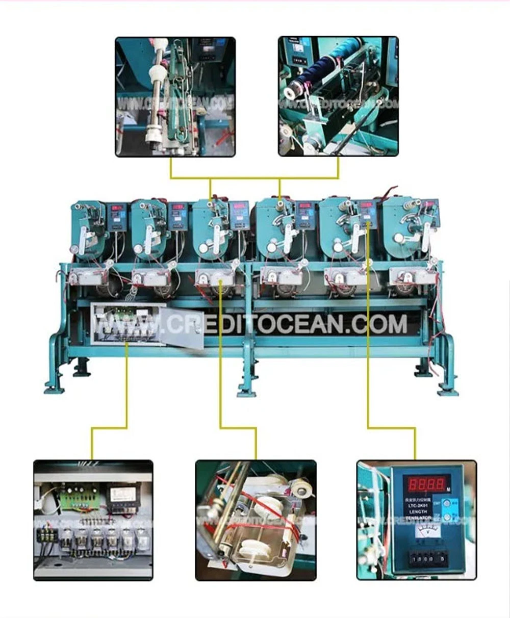 Credit Ocean Industrial Yarn Winding Machine Vertical Winding Machine Manual Customized Rope Packing Machine Wire Coil Winding Machine