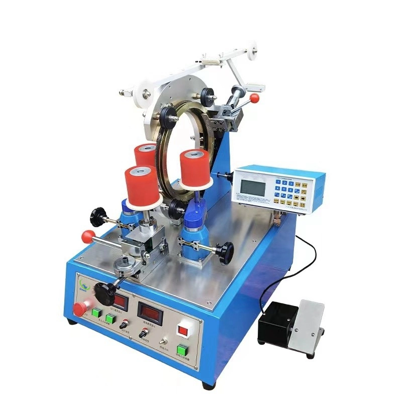 Electronic Transformer Coil Winding Winder Choke Automatic Toroidal Winding Coil Making Machine Copper Wire Coil Winding Machine with Wire Diameter 0.7-2.5mm