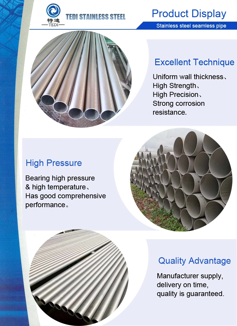 TP304L Stainless Steel Ba Seamless Pipe Bright Annealing Seamless Steel Tube