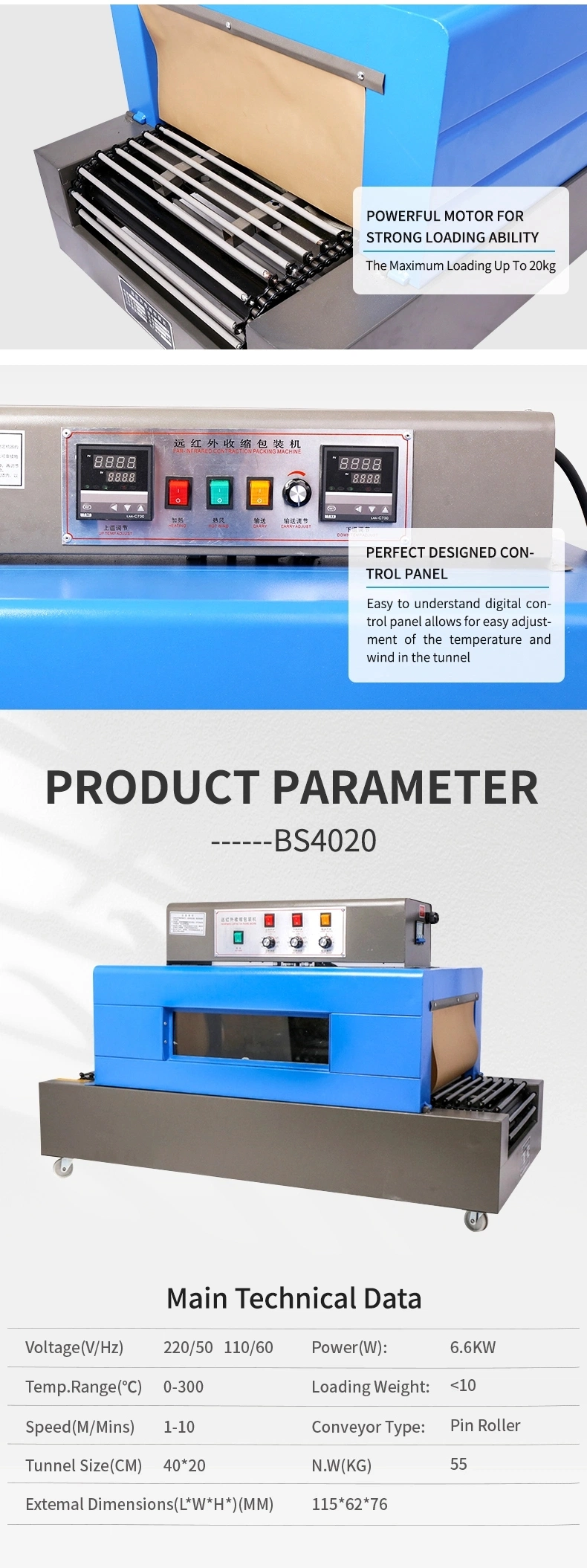 Automatic L Bar Sealer &amp; Shrink Tunnel/Heat Shrinking Packing Machine/Box Shrinking Machine