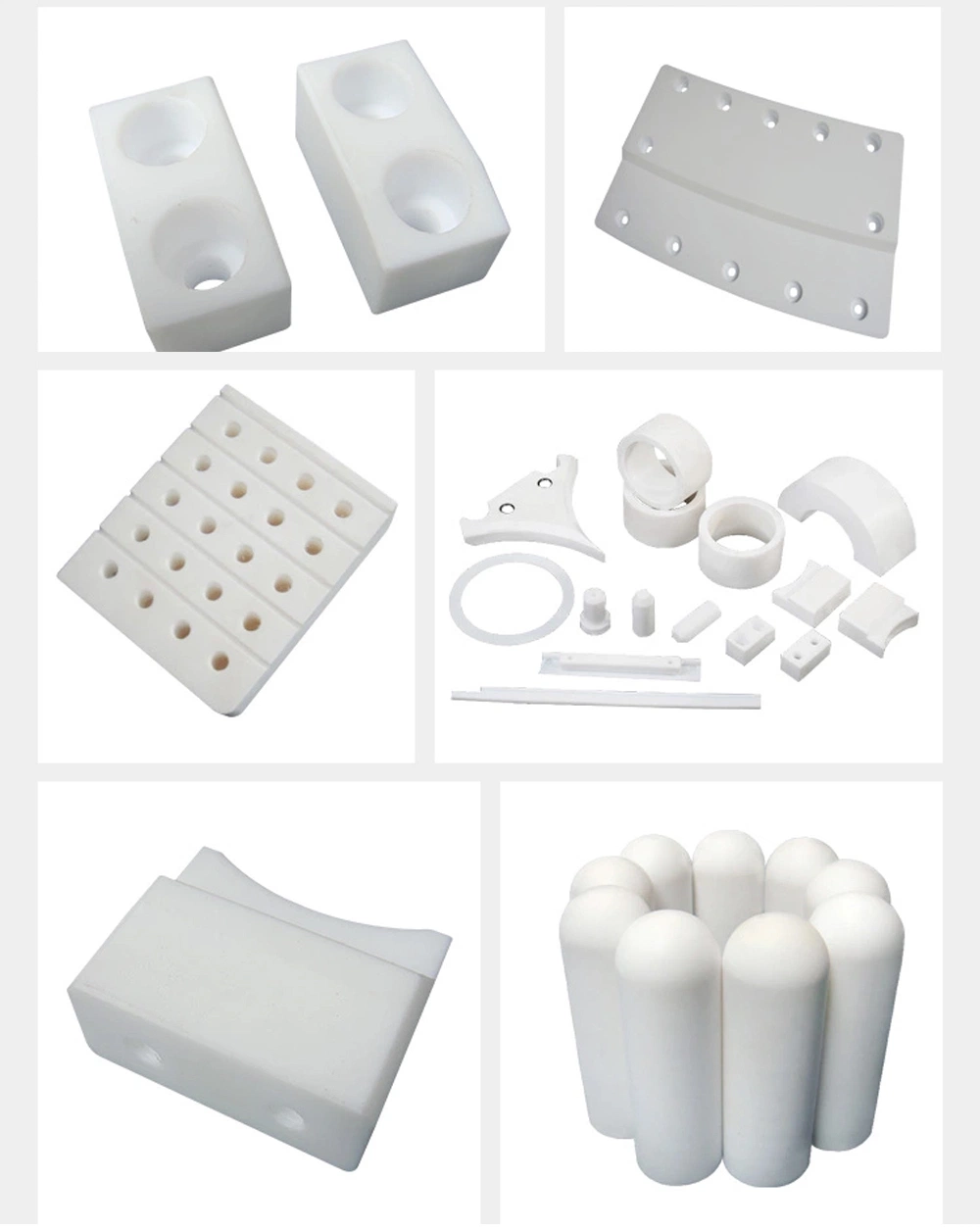 Custom PTFE Spare Parts with CNC Machine 3D Drawing PTFE Machine Parts