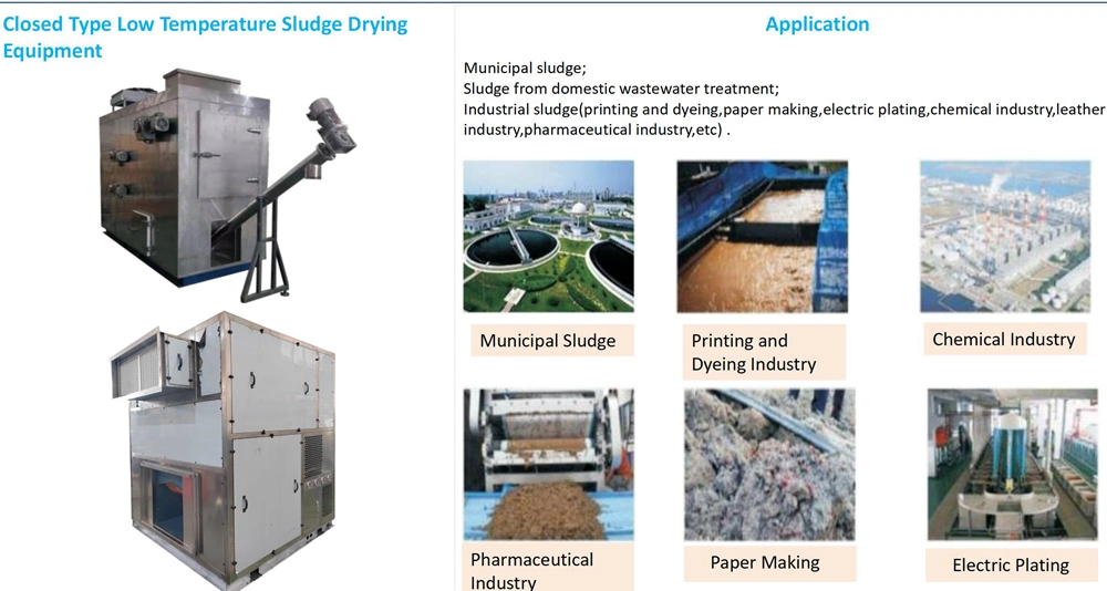 Industrial Belt Type Heat Pump Dewatering Machine Food Waste Sludge Dryer for Municipal and Industrial Sludge Drying