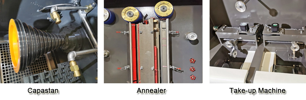 Listrong 0.12-0.5mm Electric Cable Brass Fine Wire Drawing Machine with Continuous Annealing