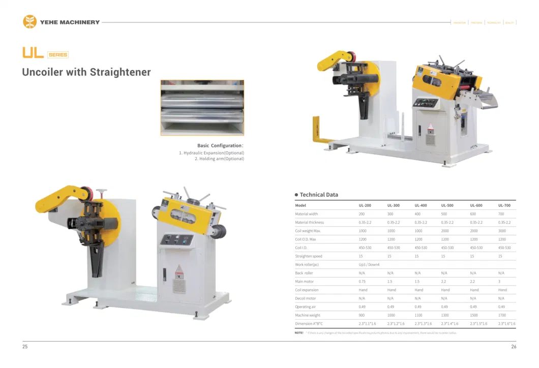 Customized 3 in 1 Hydraulic Straightening Feeder and Cutting Machine for Automatic Press Machine Stamping Sheet Metal