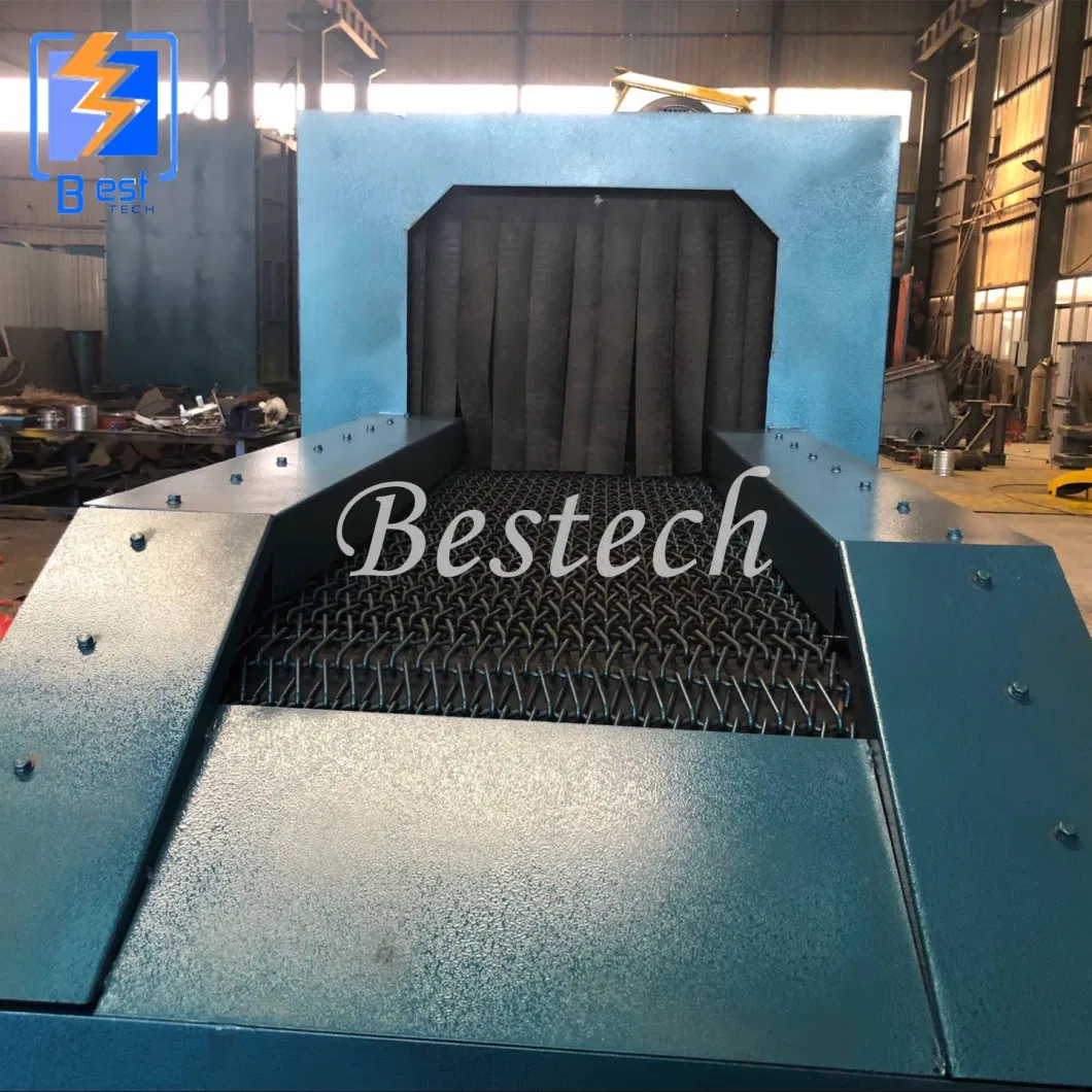 Aluminum Pot Wire Mesh Belt Shot Blasting Machine