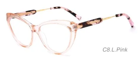 New 2024 Arrival Lady Optical Frames Glasses Acetate Cat Eye Frames