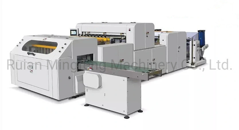 Dfj-A4 Automatic 2 Stand Unwinding Roll A4 Copy Paper Sheeting Machine with Overwrapping Equipment