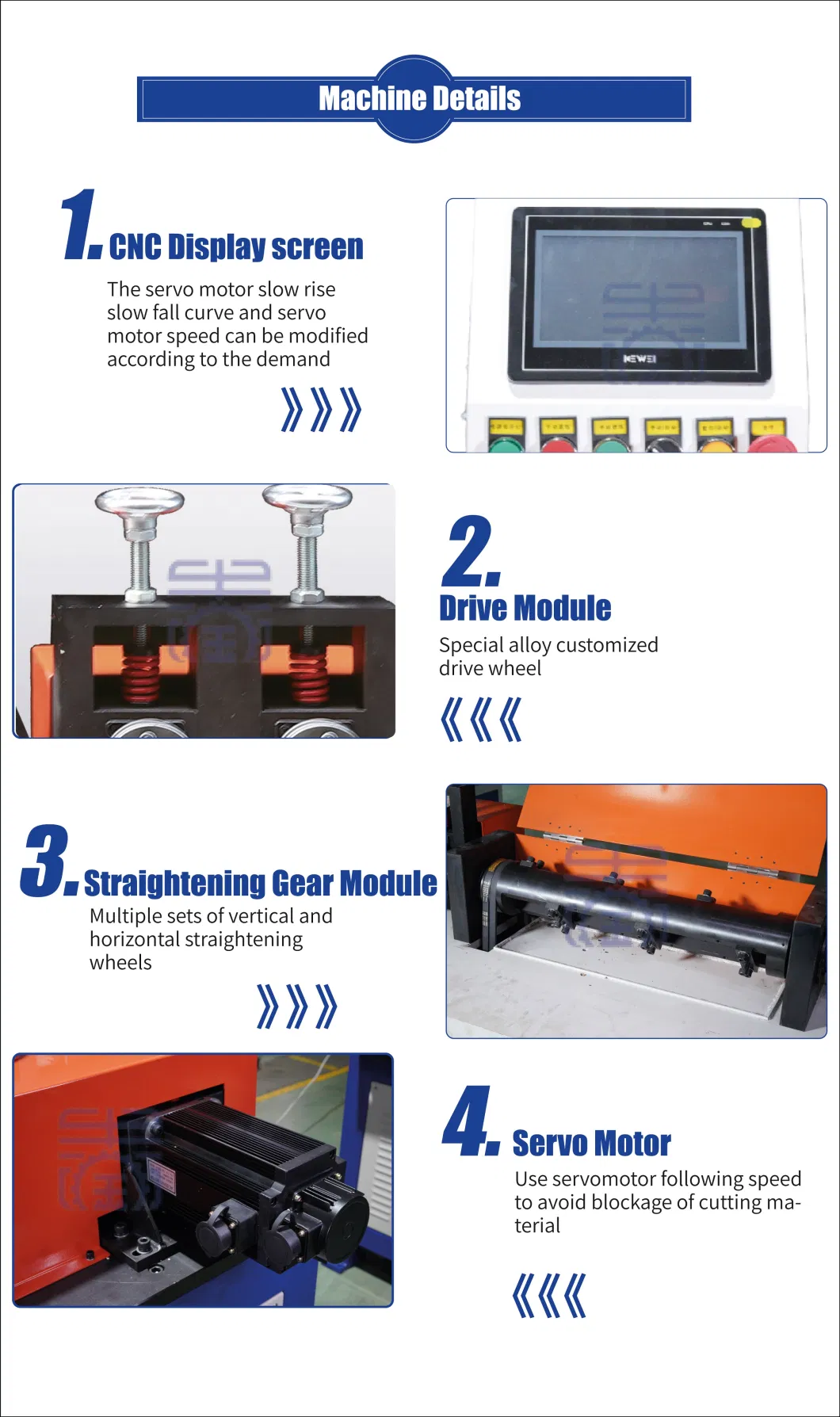 Simple to Operate Fully Automatic Steel Wire Straightening and Cutting Machine