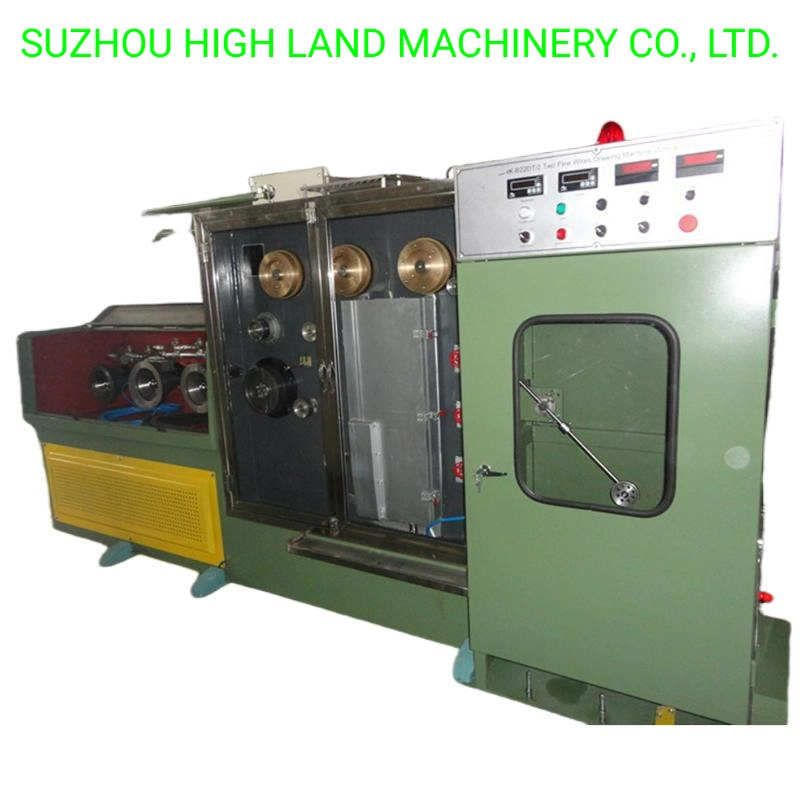 Dual/Double Fine Copper Wires Drawing Machinery with Continuous Online Annealing