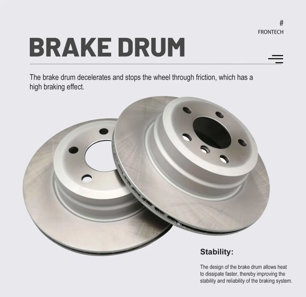 Frontech High Performance Auto Brake Systems Automotive Parts Accessories Brake Drum