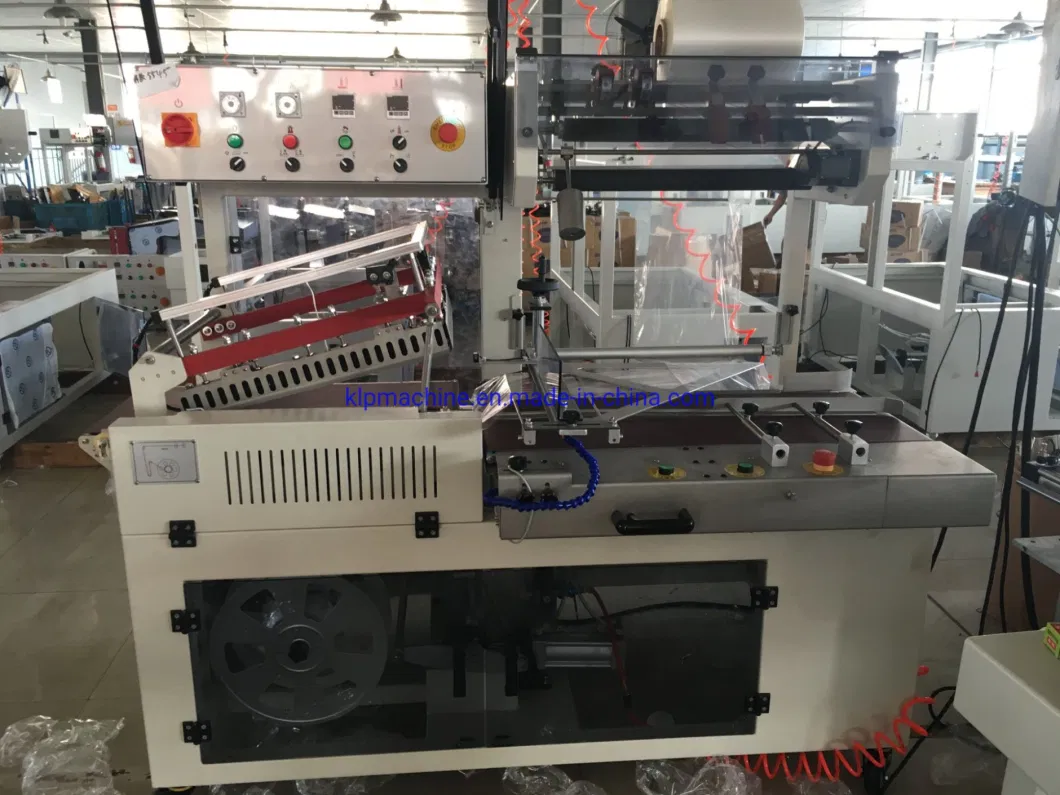 Automatic L Bar Type Sealer Sealing Packaging Machine with Shrinking Tunnel for Boxes