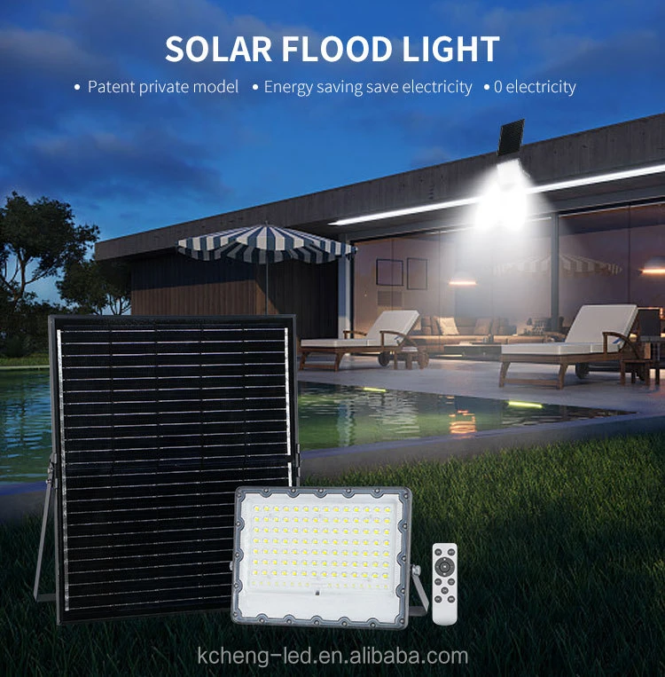 Wholesale Price Waterproof IP65 Backyard 100W Garden Solar Security Flood Light