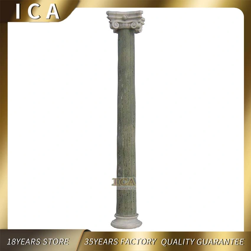 Classic Design Marble Hand Carved Garden Stone Column for Sale