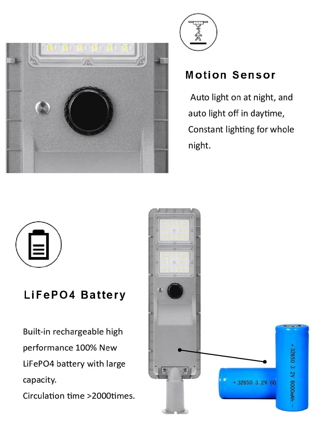 China Products/Suppliers. CE RoHS Certified High Power Luminaire LED Solar Street Light Outdoor Lighting