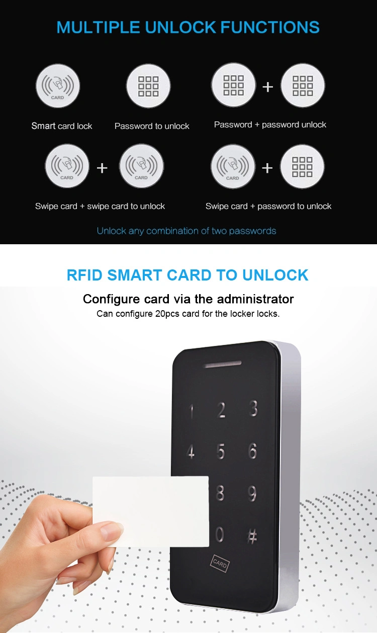 Cl-115 Perfect Quality Smart Card Cabinet Lock Applicable to Public Places Independent Places