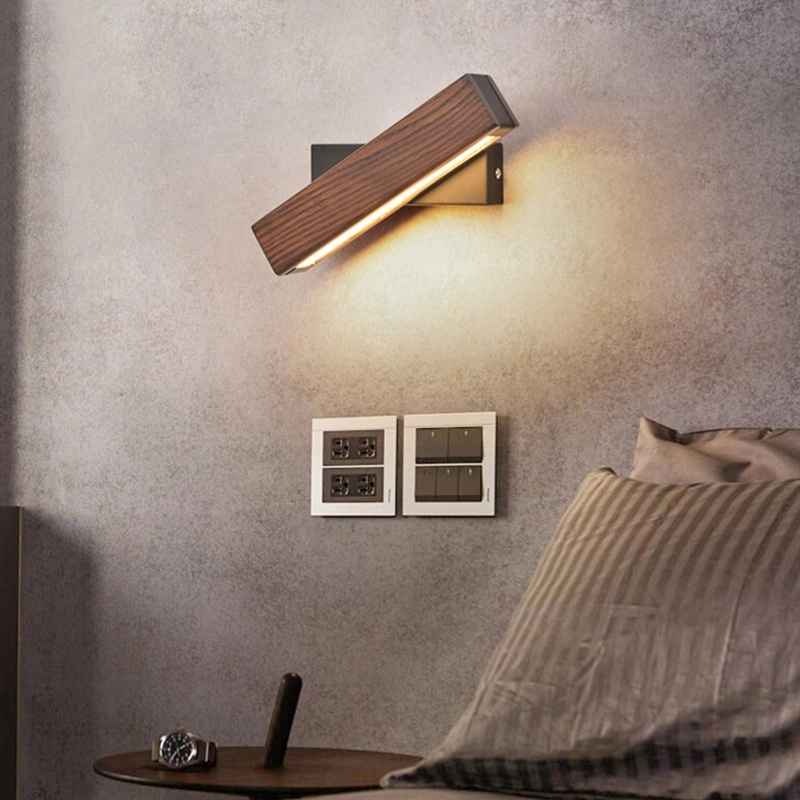 Delivery Wood Material Wall Light Aluminum Outside Modern Wall Lamp