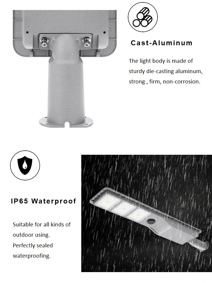 Newskypower Wholesale IP65 Waterproof Outdoor All-in-One 200W Wall Installation Solar Street Lamp