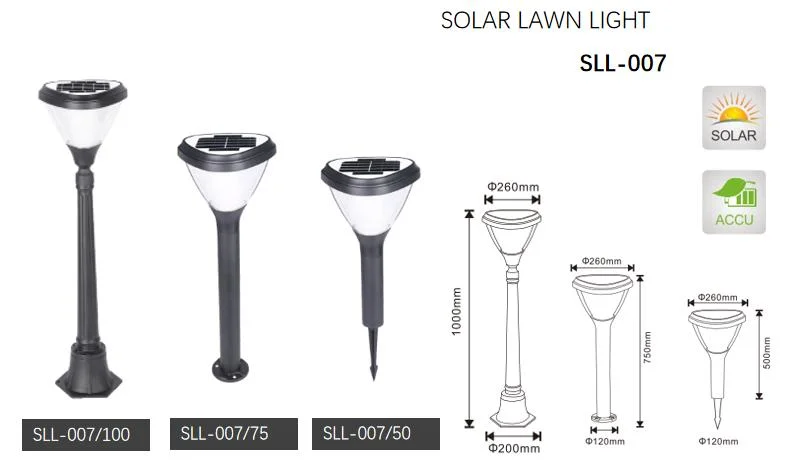 All in One Decorative Bollard Lights Outdoor Landscape Flower IP65 Energy Solar LED Garden Light