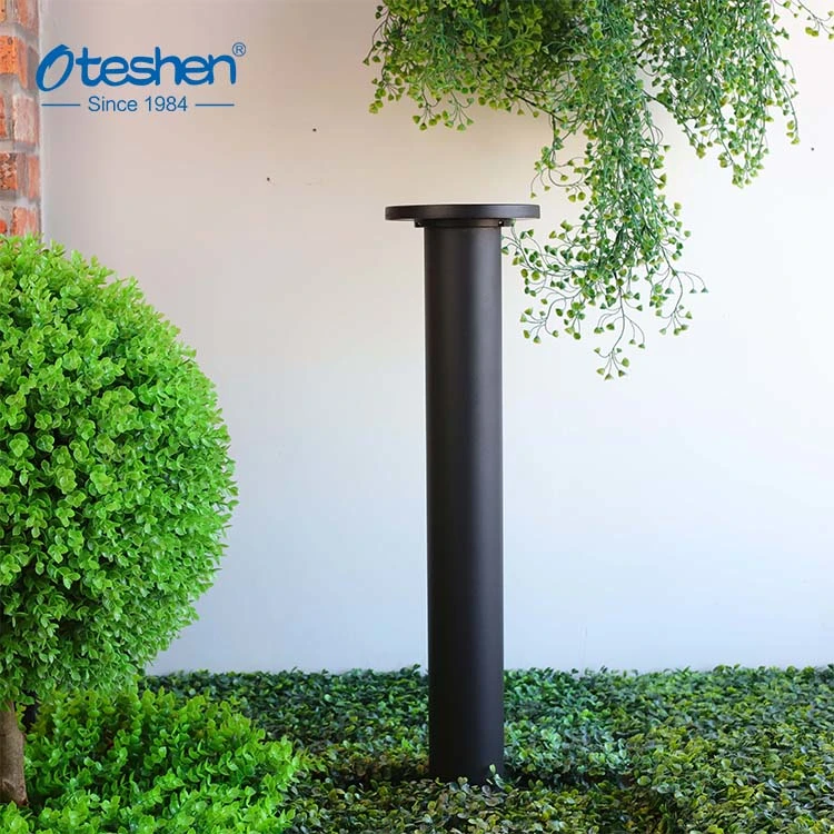 12W Aluminum Lawn Light Bollard Garden Round LED Garden Bollard Light