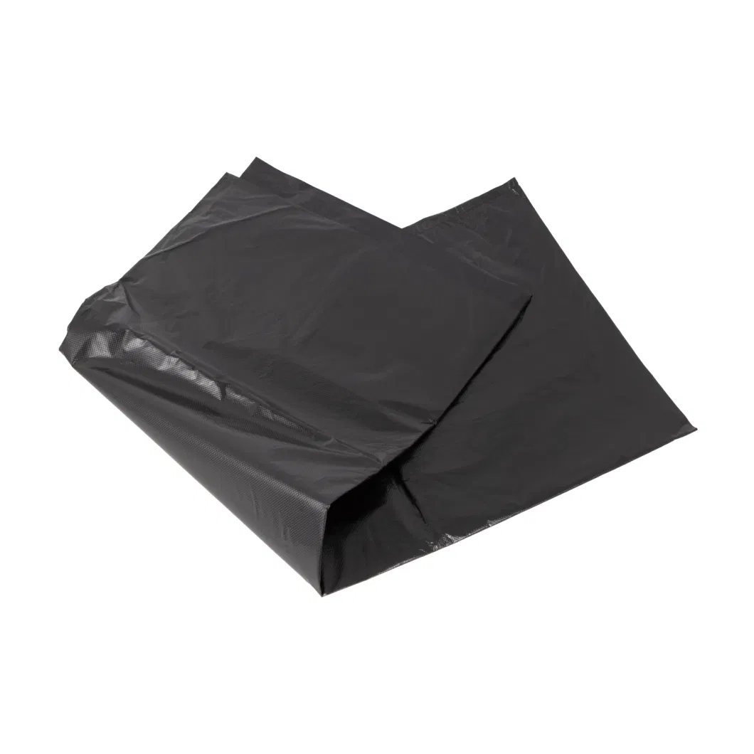 High Quality Big Size Outdoor or Public Place Used T-Shirt Biodegradable Black Rabbish Bag