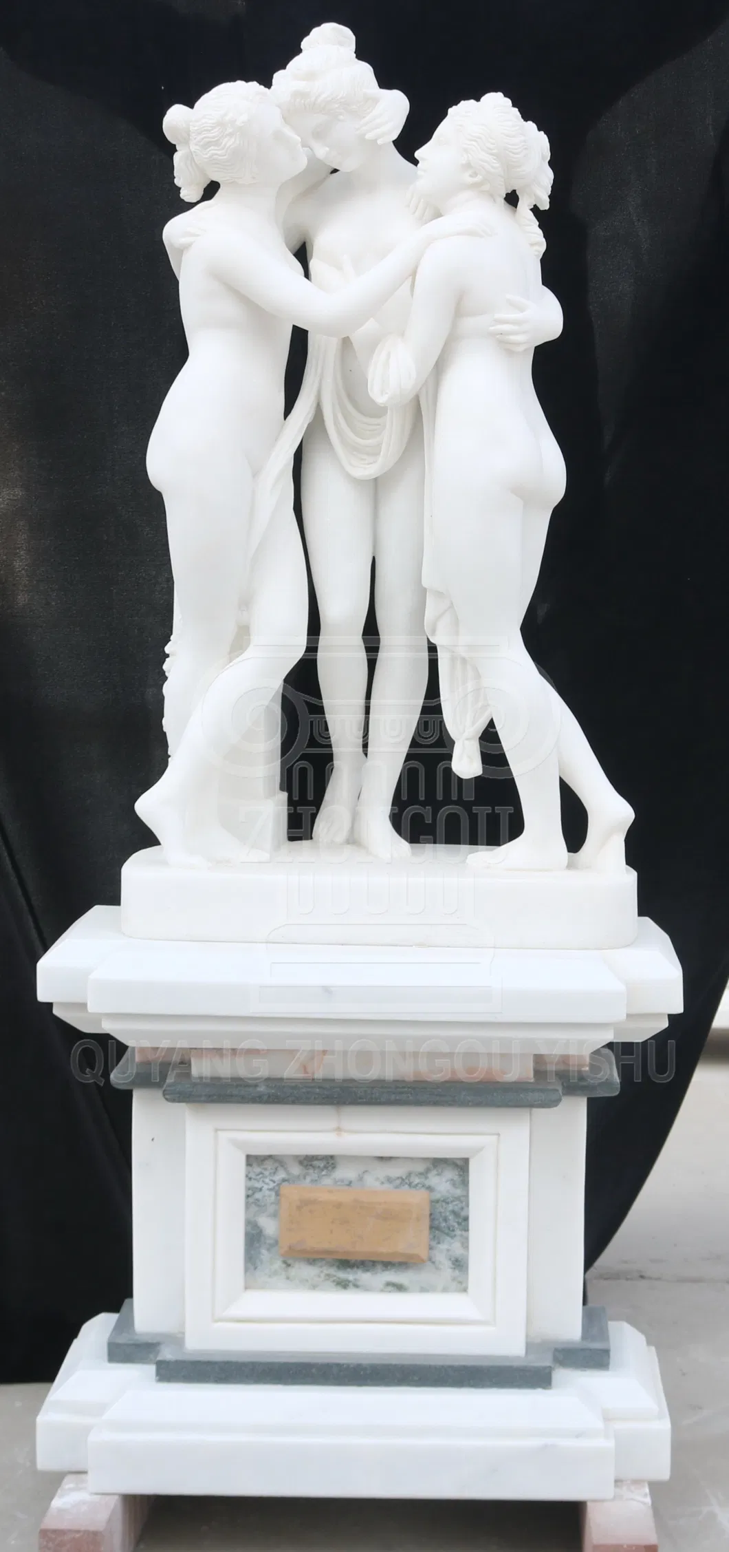 Famous Life Size Natural Marble Stone Statue Sculpture for Garden Decoration