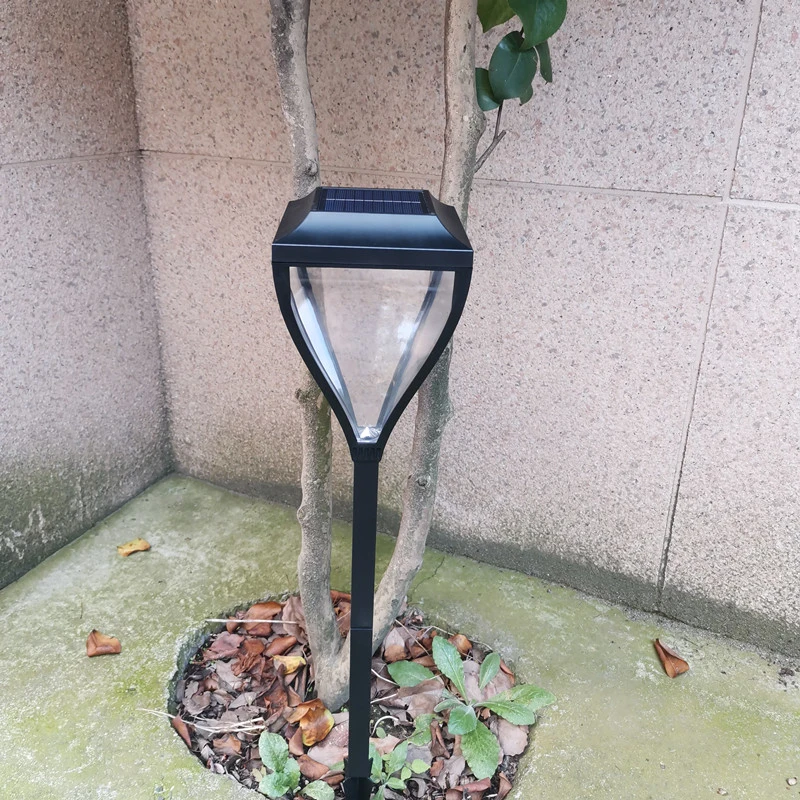 Square Outdoor Waterproof Microwave Induction Landscape Garden LED Spike Light Solar