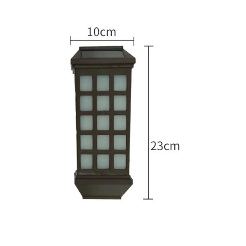 High Quality Clastic Style Home Garden Decorative Lighting Outdoor Solar Powered LED Landscape Garden Yard Lawn Lamp Solar LED Garden Wall Light