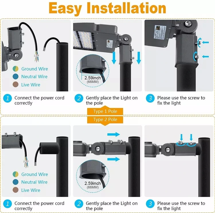 Urban Highway Wide Range Lighting Meanwell Xlg Waterproof Good Quality 100W Outdoor Road Lighting