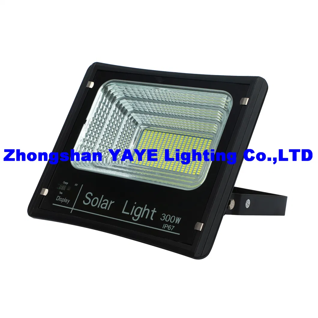 Yaye CE 100W/200W/300W/400W/600W Solar Flood Garden Park Wall Decorative Pathway Factory Supplier Manufacturer with Remote Controller Sensor Outdoor IP67 Light
