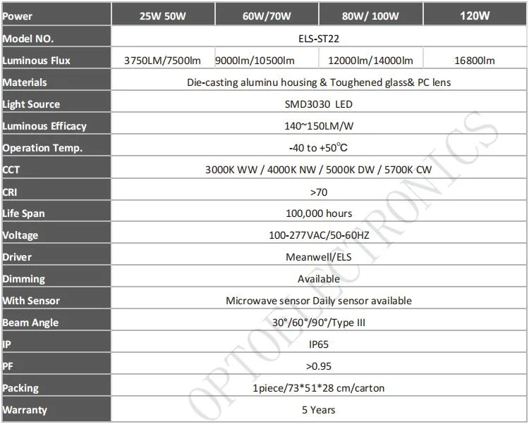 Robust Aluminum Profile 80W 100W 120W LED Garden Park Lighting Urban Street Luminairs