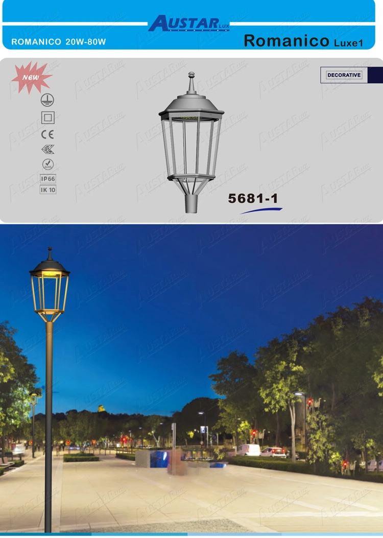 Hexagon Lamp Luminarias Clasicas Saint Jean Roadway Luminaire City Park Lighting Area