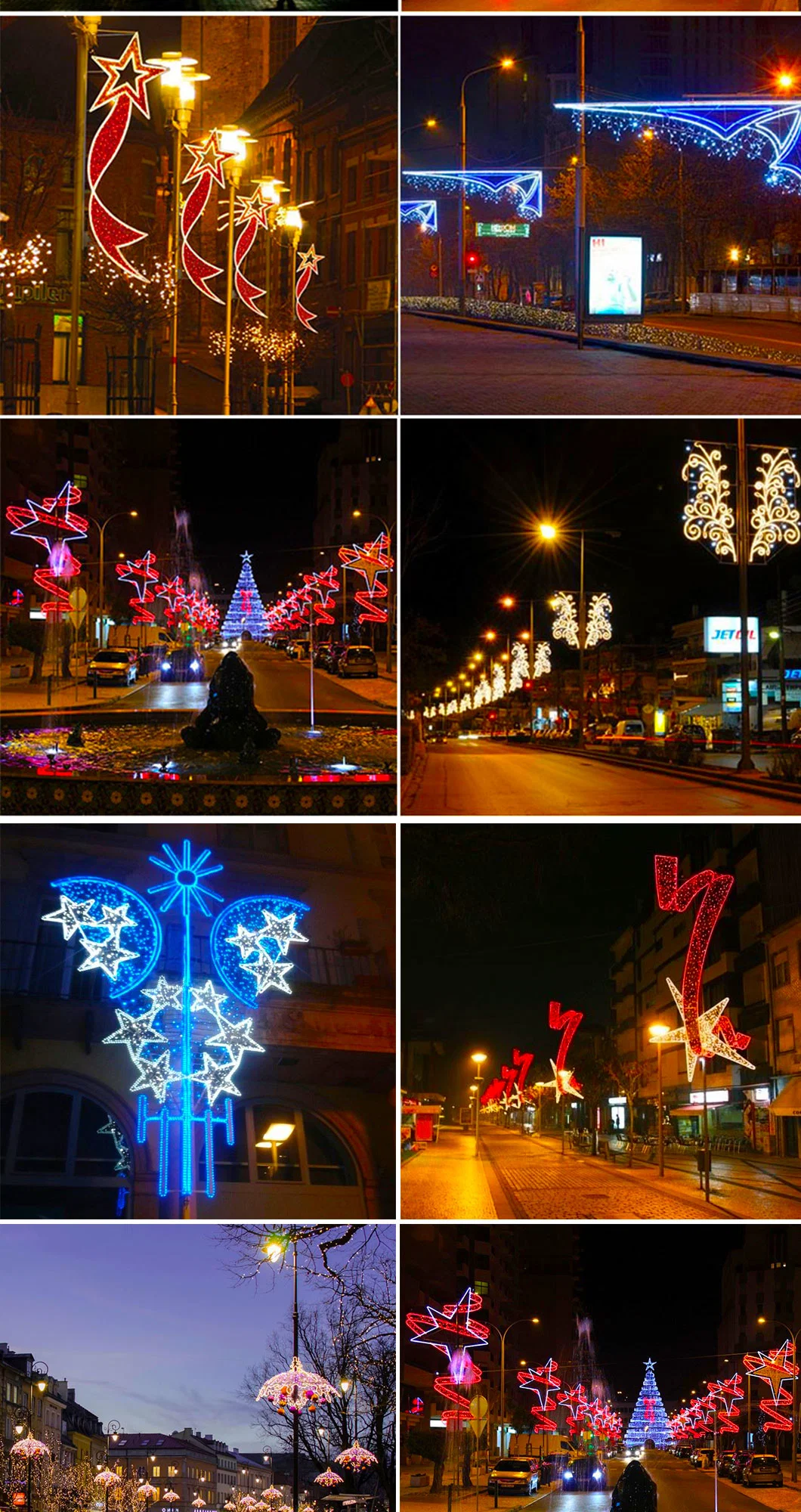 Christmas Street Star Decorative Pole Mounted Motif Light Christmas Lights Outdoor