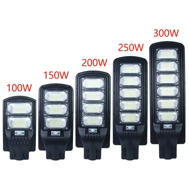 50W 100W 200W 300W Outdoor Waterproof IP65 LED Wall Lamp Lawn Street Solar Garden Lamp