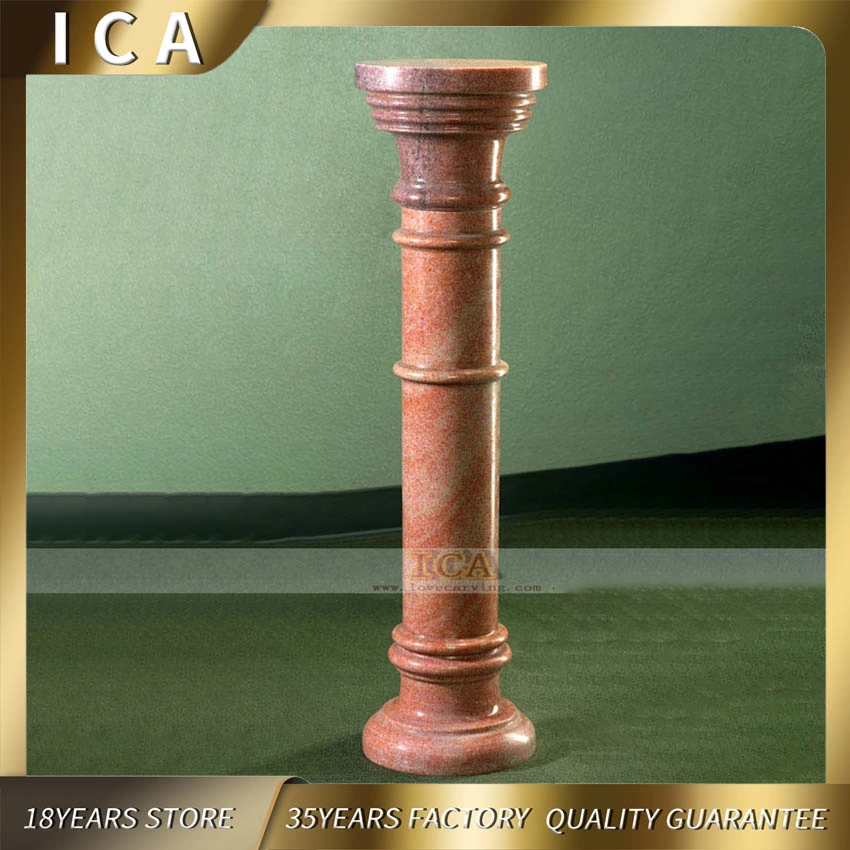 Red Marble Pillar Classic Roman Small Column