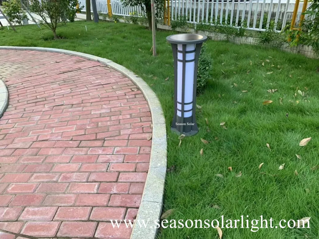 Bright Energy Saving Lamp LED Outdoor 5W Solar LED Garden Bollard Light for Border Driveway Pathway Walkway Lighting