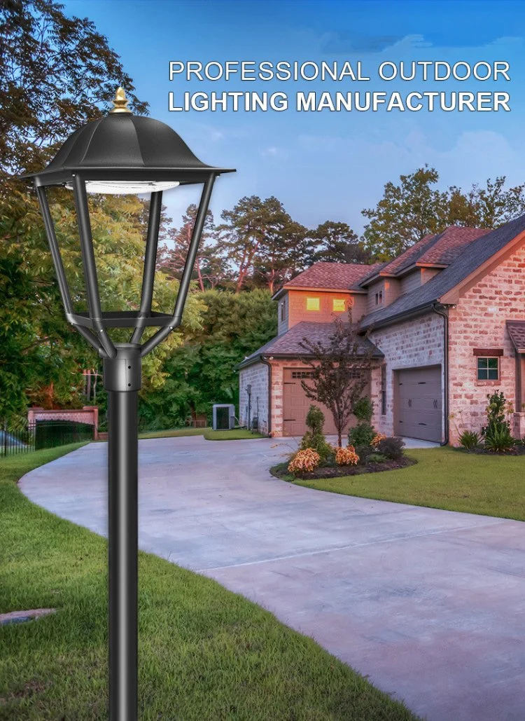20W 60W 80W IP66 Yard Light LED Post Top Outdoor Roadway Garden Light